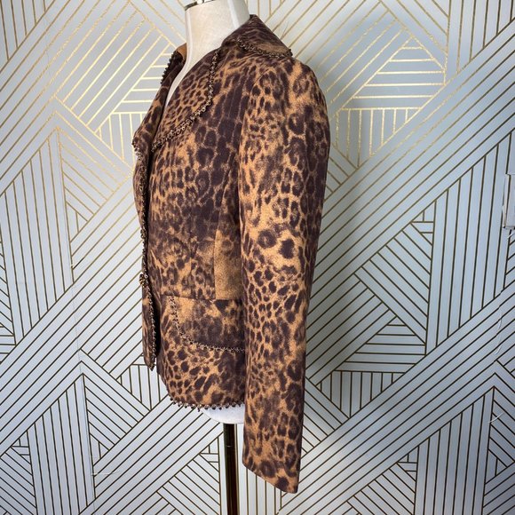Joseph Ribkoff Leopard Print Blazer - Picture 5 of 8